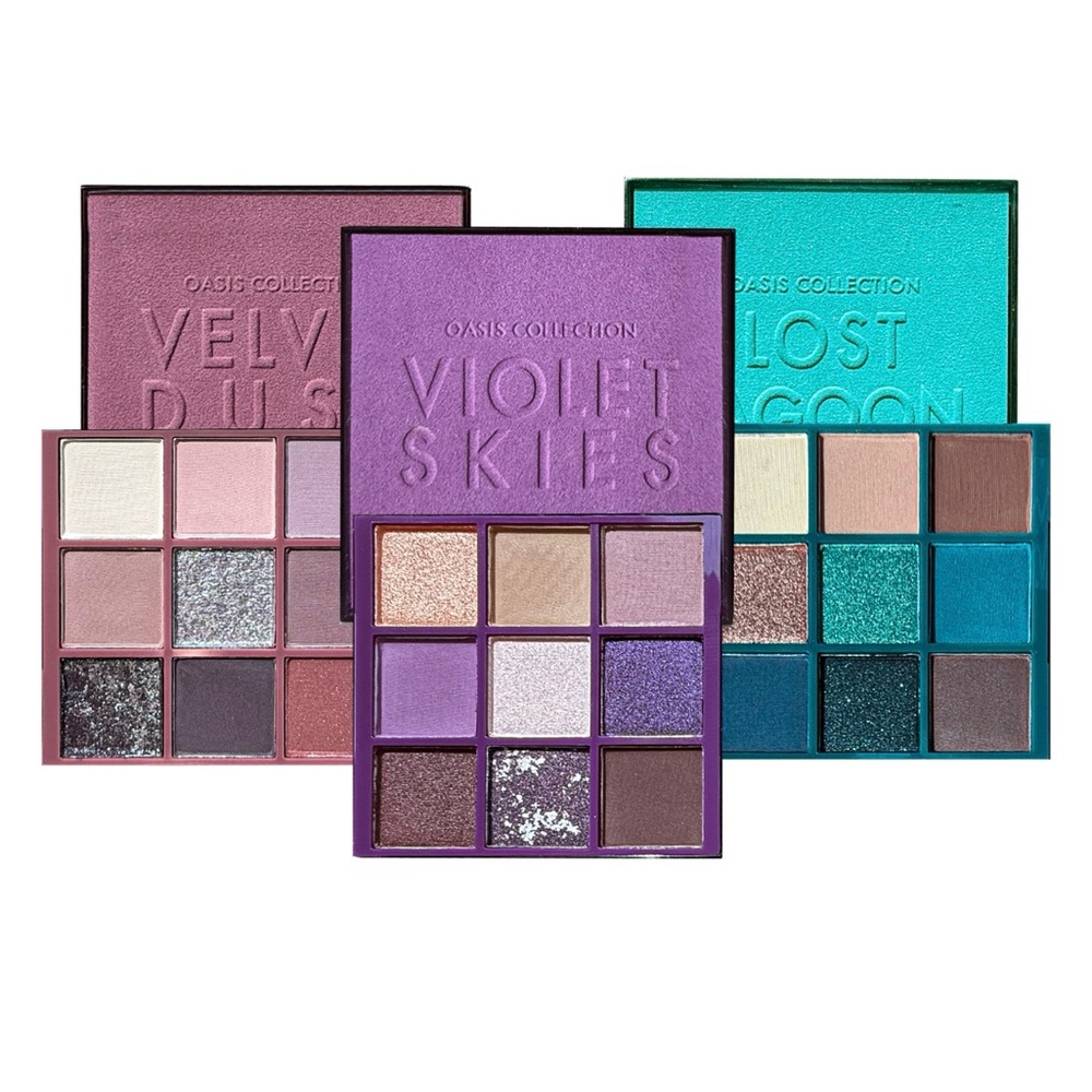 Eyeshadow Palette Set - Velvet Dusk, Violet Skies, Lost Lagoon